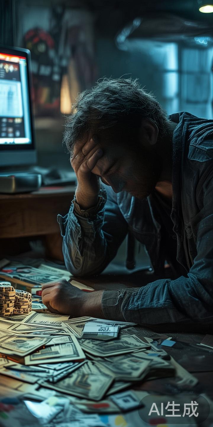 网络赌博对个人财产的破坏主要体现在以下几个方面：第