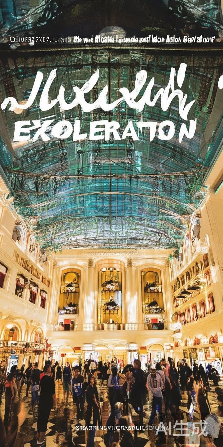 在澳门威尼斯人度假村的辉煌灯火中，众多购物爱好者纷